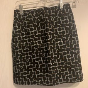 Black and white Loft skirt